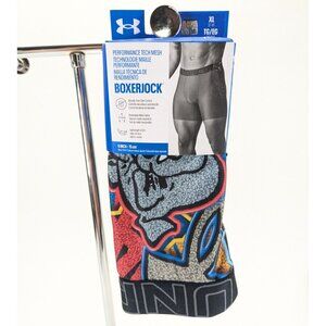 Under Armour BoxerJock 6" Tech Mesh Boxer Briefs Mens Large L XL UA College
